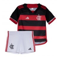 Dětský fotbalový dres Flamengo 2023-24 Domácí Krátký Rukáv (+ trenýrky)